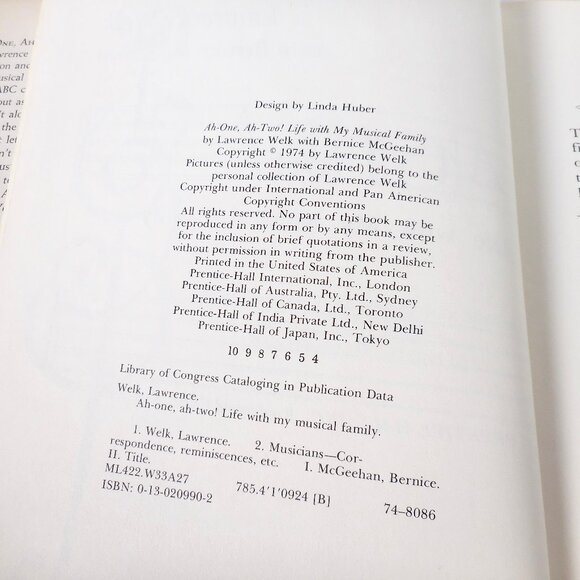 2 VTG Lawrence Welk Books 1 Signed Wunnerful Wunnerful Autobiography Ah One Two - Picture 16 of 16